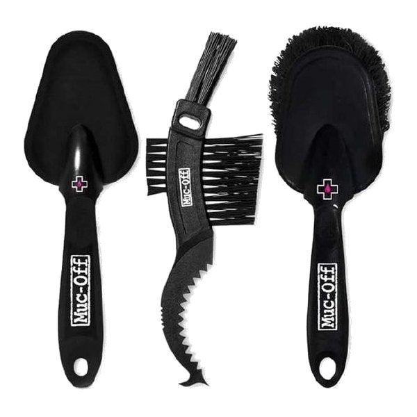 Kit 3 cepillos de lavado moto